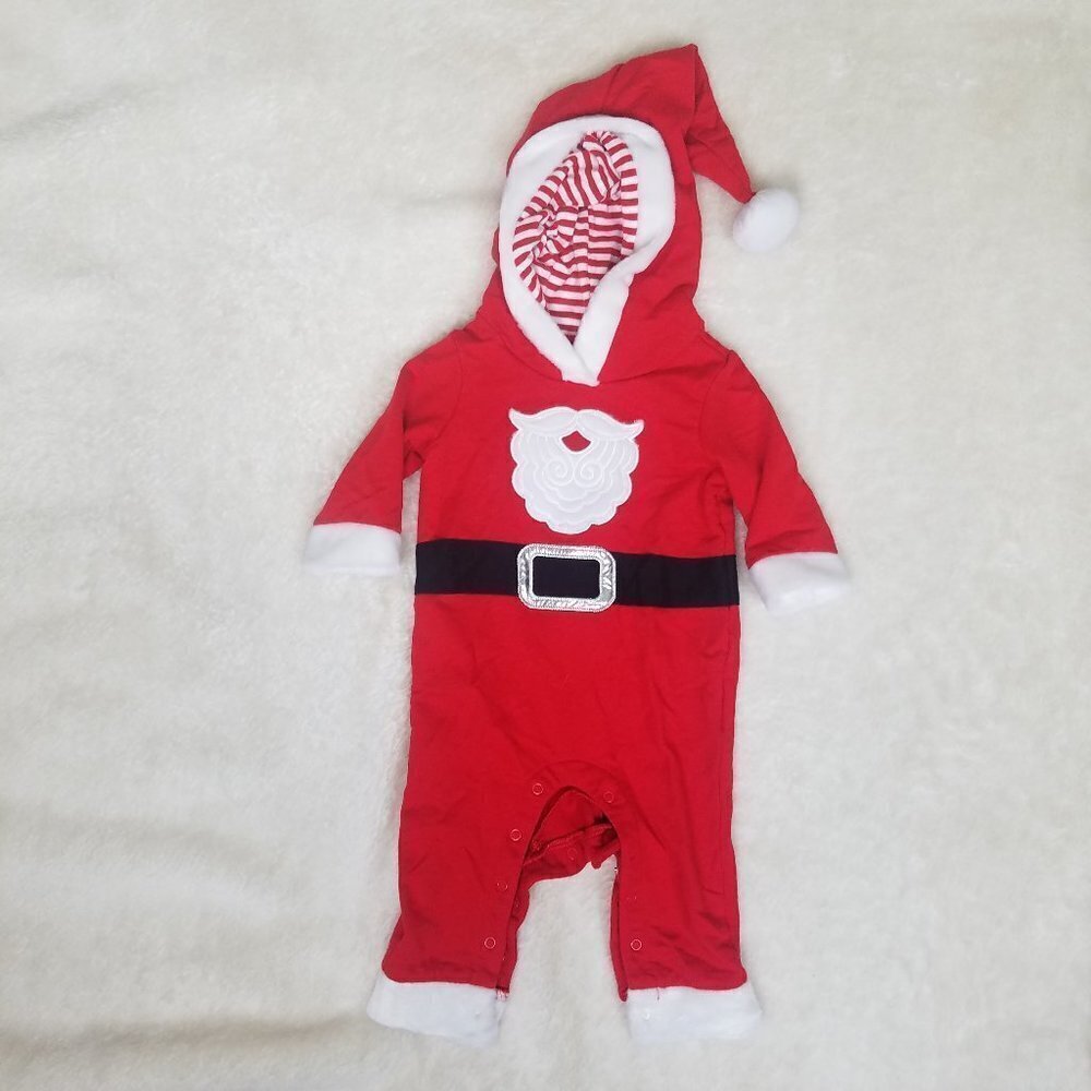 Baby Cat & Jack Santa Suit Sleeper 3 - 6 Months